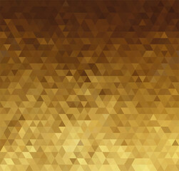 Aufkleber - Vector Abstract golden triangle pattern background. CMYK color. No transparent, no gradient