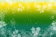 Hintergrund grün gelb Farbe Verlauf Natur natürlich floral ornament Blüten Blumen weiß Vorlage Template Layout Frühling frisch Ostern Natur Sonne Schönheit Rahmen umrahmung einrahmen abstrakt 