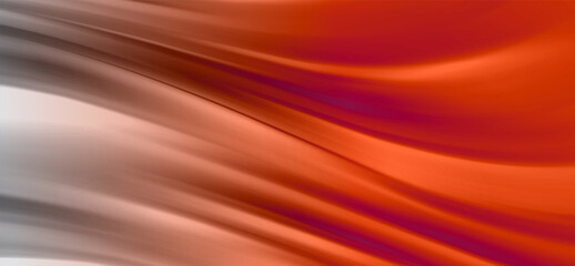 Poster - Smooth elegant red satin texture abstract background. Luxurious background design