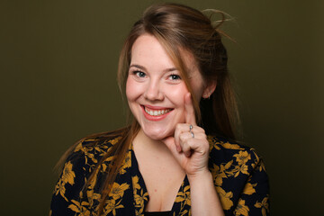 Portrait of a beautiful young woman