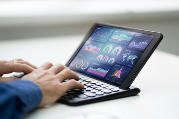 Poster - KPI Analytics Dashboard With Graphs