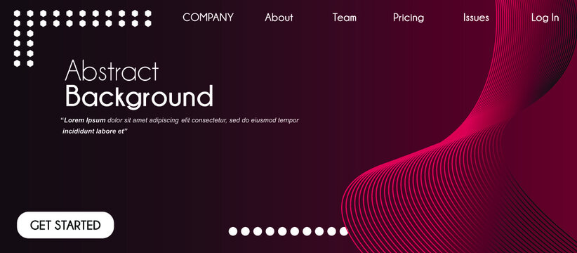 Website landing page. Geometric background. Minimal abstract cover design. Creative colorful wallpaper. Trendy gradient poster. Vector illustration.