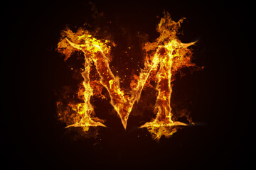 Fire letter M