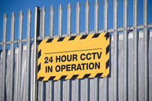 CCTV In Operation 24 Hours Premises Protected Sign
