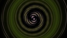 Abstract Video With Moving Green Brown Fractal