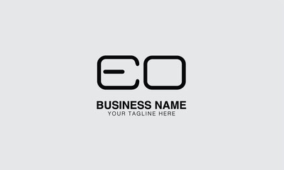 EO E O initial modern minimal creative logo vector template image