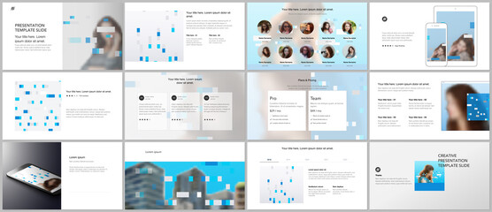 Wall Mural - presentation design vector templates, multipurpose template for presentation slide, flyer, brochure 