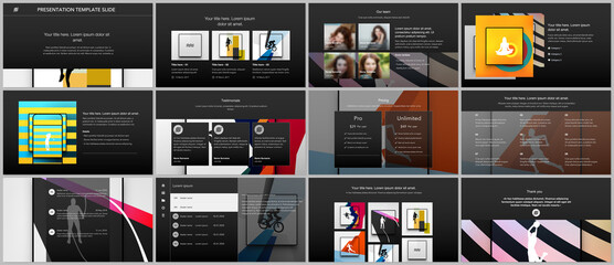 Wall Mural - vector templates for website design, presentations, portfolio. templates for presentation slides, le