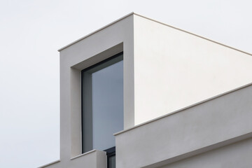 Poster - Urban architecture. Close up of a modern house facade.