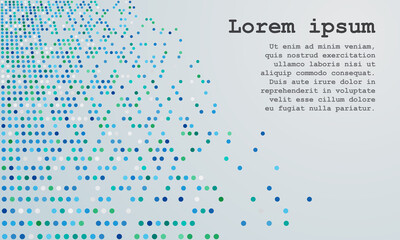 Leinwandbilder - abstract background with color dots in perspective
