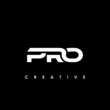 PRO Letter Initial Logo Design Template Vector Illustration
