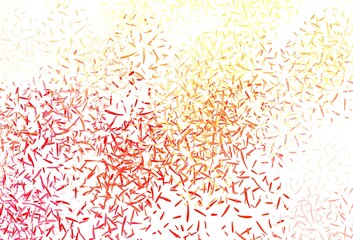  Light Red, Yellow vector background with stright stripes.
