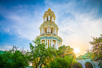 Sticker - Great Lavra bell tower at sunrise in Kiev.Ukraine 