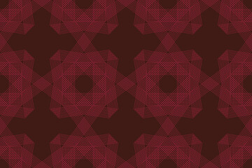 Wall Mural - seamless, abstract background pattern made with repeated lines forming polygonal geometric shapes in