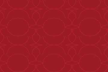 Wall Mural - seamless, abstract background pattern made with lines forming circular geometric shapes. simple vect