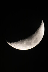 Wall Mural - Waxing Moon and Craters on April 2 2017