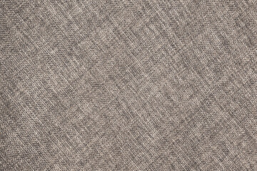 Wall Mural - Gray fabric background. Grey canvas texture. Bright textile material background. Gray fiber pattern. Checkered textile texture.