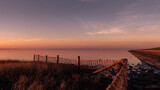 Fototapeta Perspektywa 3d - sunset over the North Sea