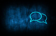 © Tulip Design - Chat icon abstract blue background illustration digital texture design concept