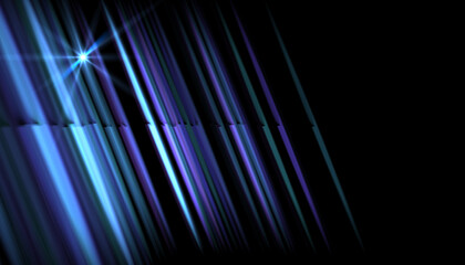 Wall Mural - abstract blue light with rays and lens flare.modern abstract beautiful rays light streak background