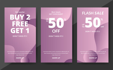 Wall Mural - Flash sale discount banner template promotion, end of season special offer banner, template design for media promotions and social media promo, vector illustration.