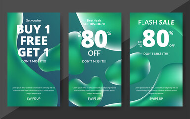 Wall Mural - Flash sale discount banner template promotion, end of season special offer banner, template design for media promotions and social media promo, vector illustration.