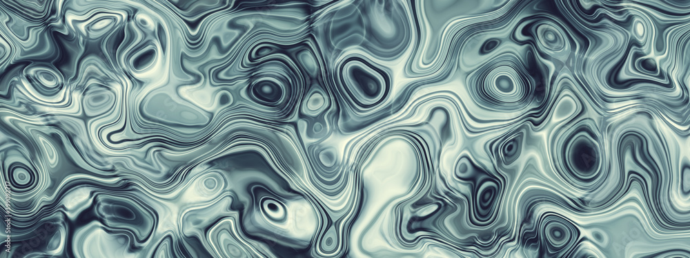 Abstract wavy fluid pattern banner background - obrazy, fototapety, plakaty 