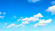 Panoramic view of blue sky with white clouds