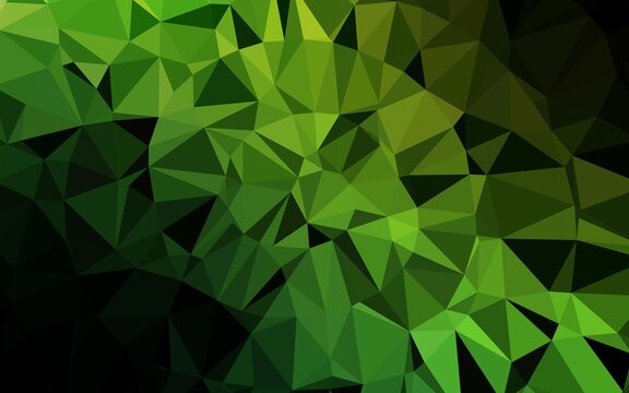 Light Green vector abstract mosaic pattern.