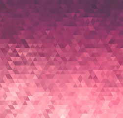 Aufkleber - Vector Abstract rose triangle pattern background. No transparent, no gradient