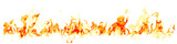 Fototapeta Młodzieżowe - Texture of real fire flames and sparks isolated on white background