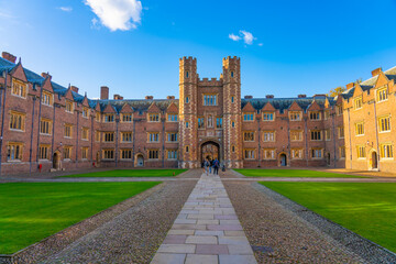 Sticker - The inner yard of St. John's college, location of Pink Floyd 