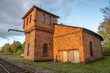 Old railway station building in Vimmerby. Sweden