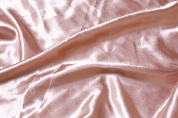 Wavy pink silk cloth background seamless loop