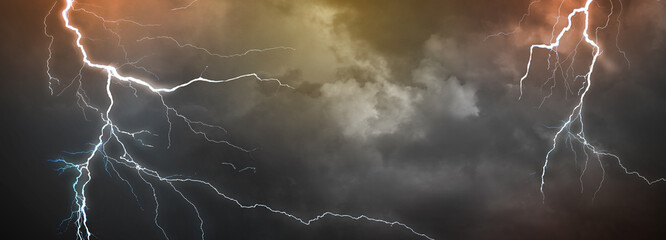 lightning, thunder cloud dark cloudy sky