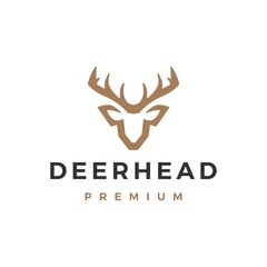 Wall Mural - deer head logo vector icon illustration