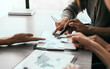 © yurolaitsalbert - close up. business colleagues discussing new logistics schemes.