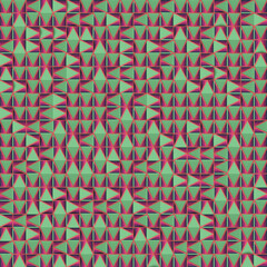 Aufkleber - Trendy multi colored pattern of randomly spaced triangles. 3d rendering modern art design. Orthographic projection