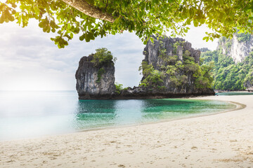 Wall Mural - Tropical beach at Koh Hong island in Thailand