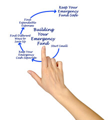 Sticker - Process of Building Your Emergency Fund.