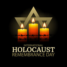 Vector Illustration Of International Holocaust Remembrance Day  
