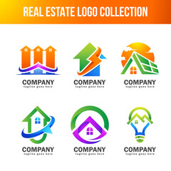 Wall Mural - Collection of Real Estate Logo Template