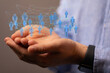 © vegefox.com - Business people silhouettes network team