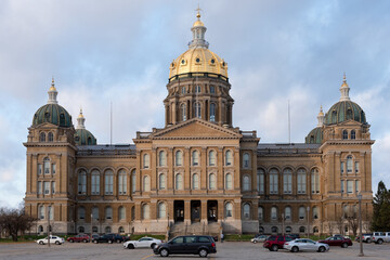 Iowa State Capitol in the late Autumn