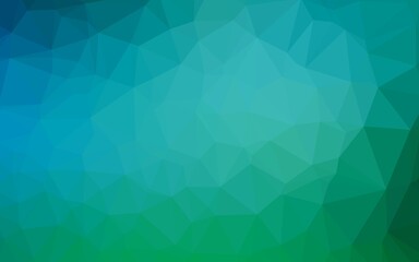 Wall Mural - Light Blue, Green vector polygon abstract layout.
