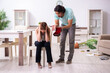 © Elnur - Young couple found their house after burglary robbed by burglars