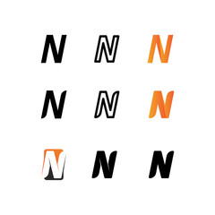 N Letter Logo Template