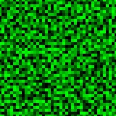 Canvas Print - green emerald halftones pixel clouds seamless pattern vector background texture