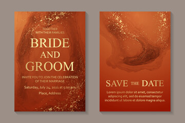 Wall Mural - modern abstract luxury wedding invitation design or card templates for birthday greeting or certific