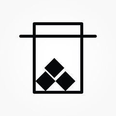 Poster - container sign icon vector illustration